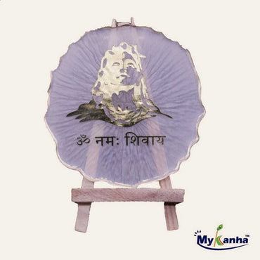 Adiyogi | Om Namah Shivay Printed Resin Art with Stand