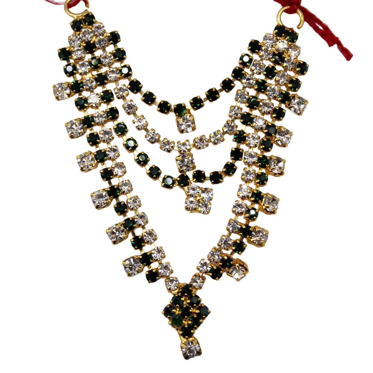 Stone Decorated Multicolor Mala For Thakur Ji