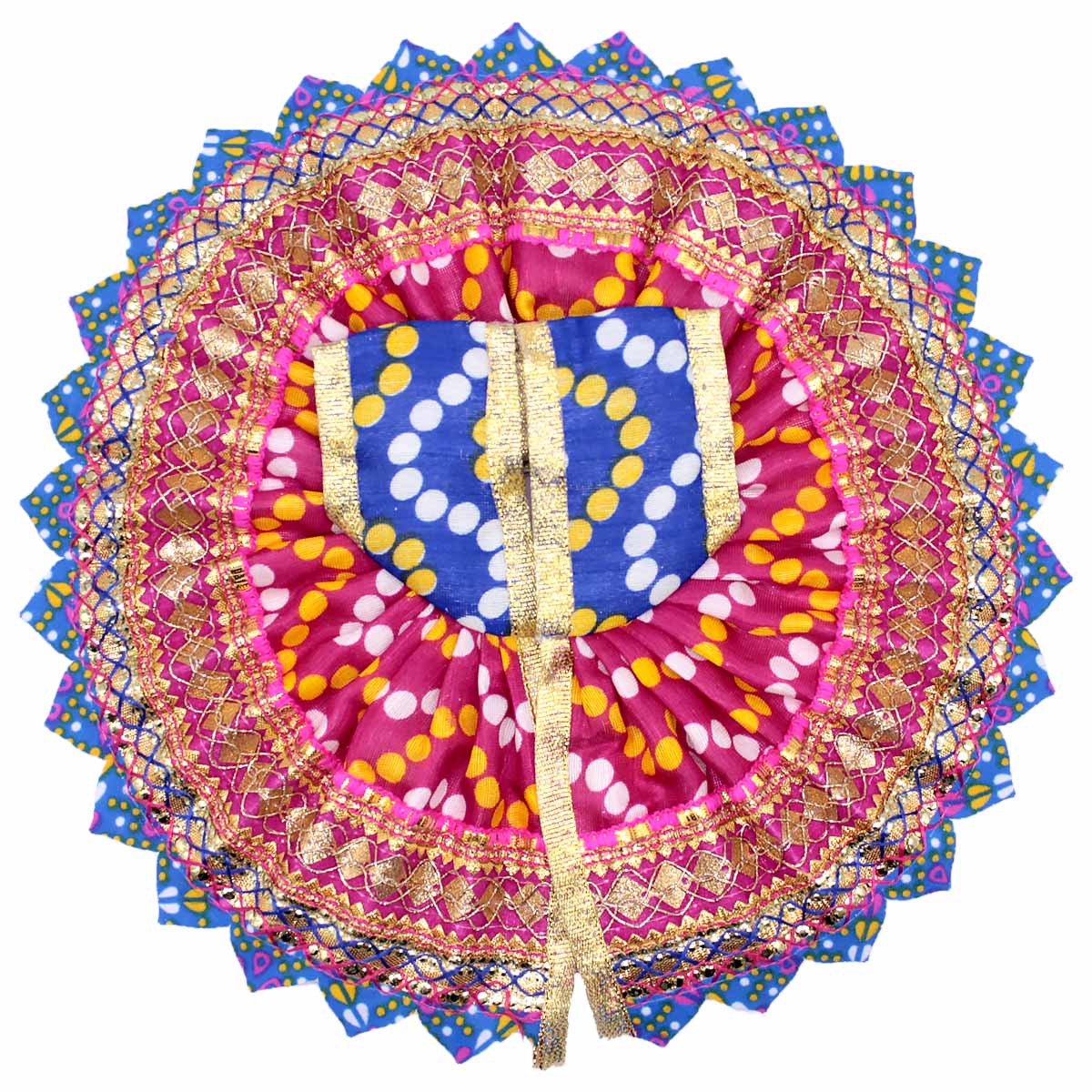 Beautiful Less Decorated Pink Dress For Laddu Gopal