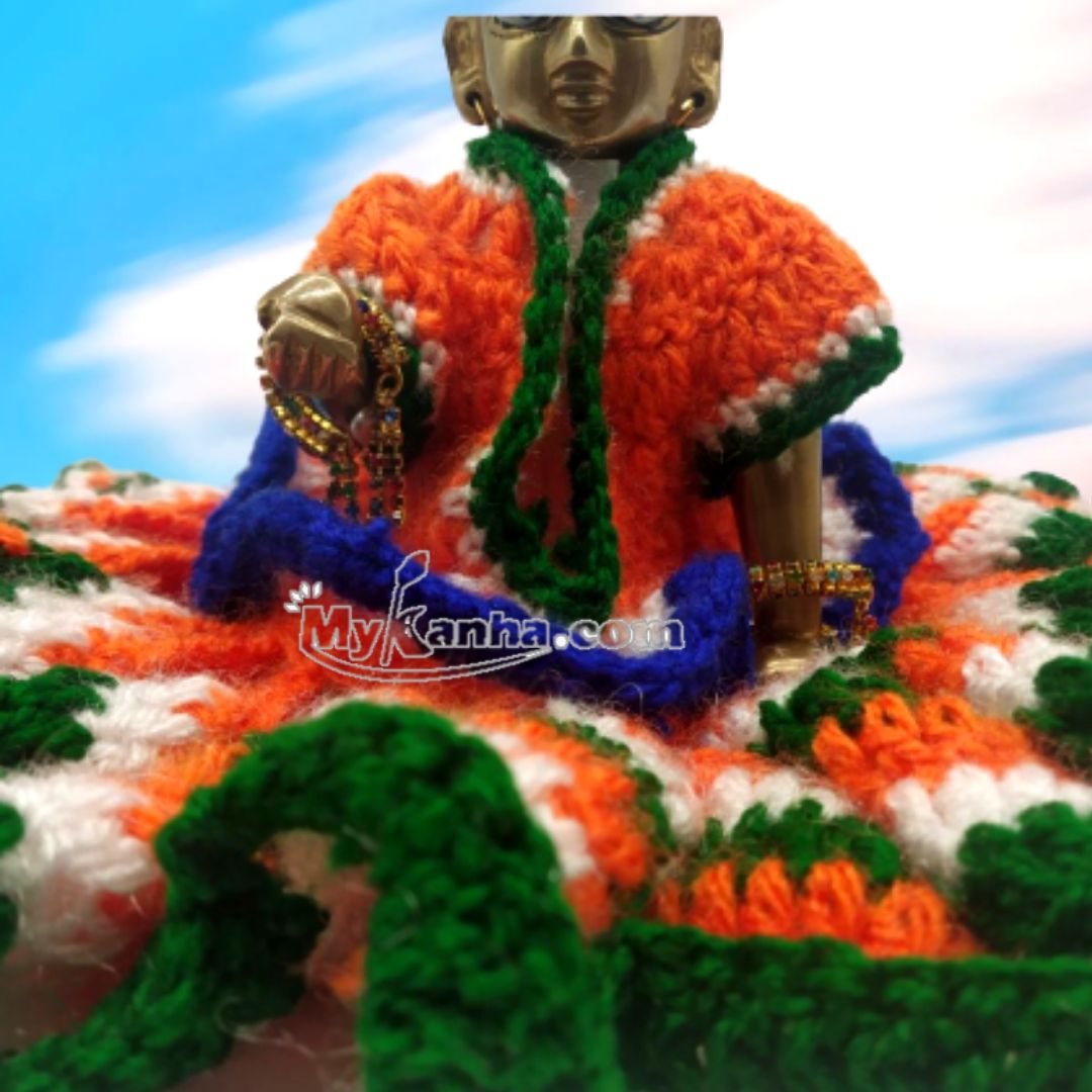 Buy Republic day special Woollen Dress for Laddu Gopal ji at best price –  MyKanha.com