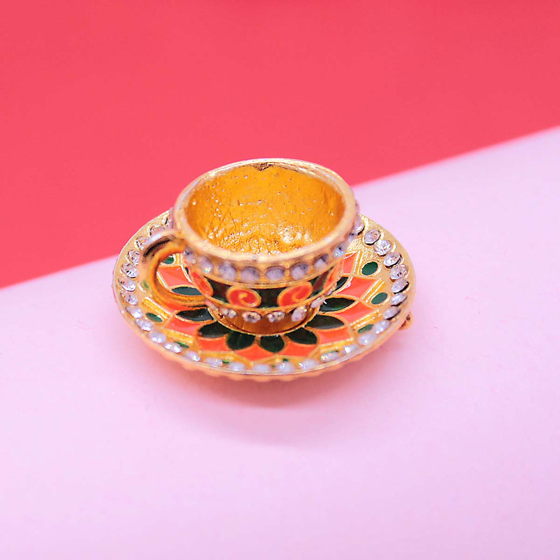 Buy Decorated Cup Plate ( 1.5 Inch ) at best price