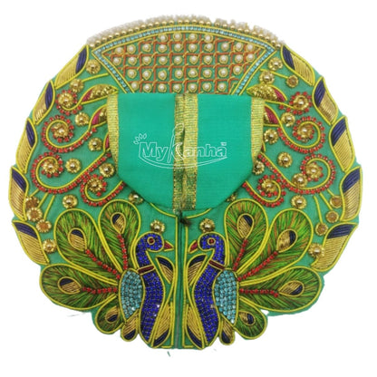 Beautiful Peacock Design Heavy Dress For Laddu Gopal