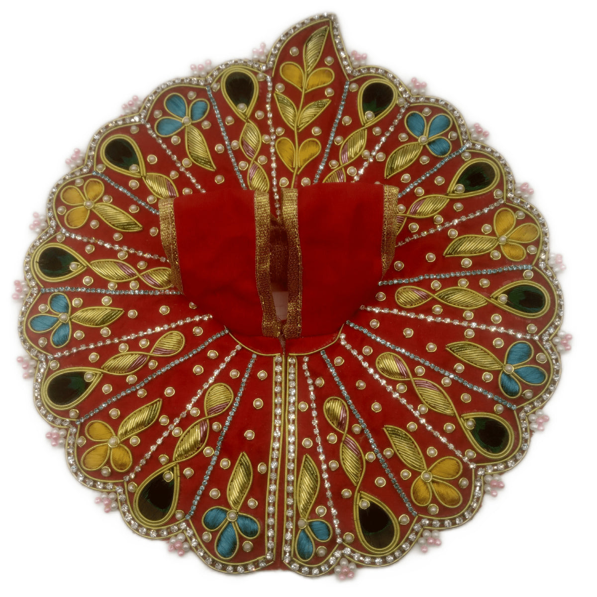 Kanha/Laddu Gopal/Krishna Ji Dress/ Poshak_Size No. 8 _ (Banarasi Prin –  Great E Pujari® (A Brand of Sajyoti Trading Co)