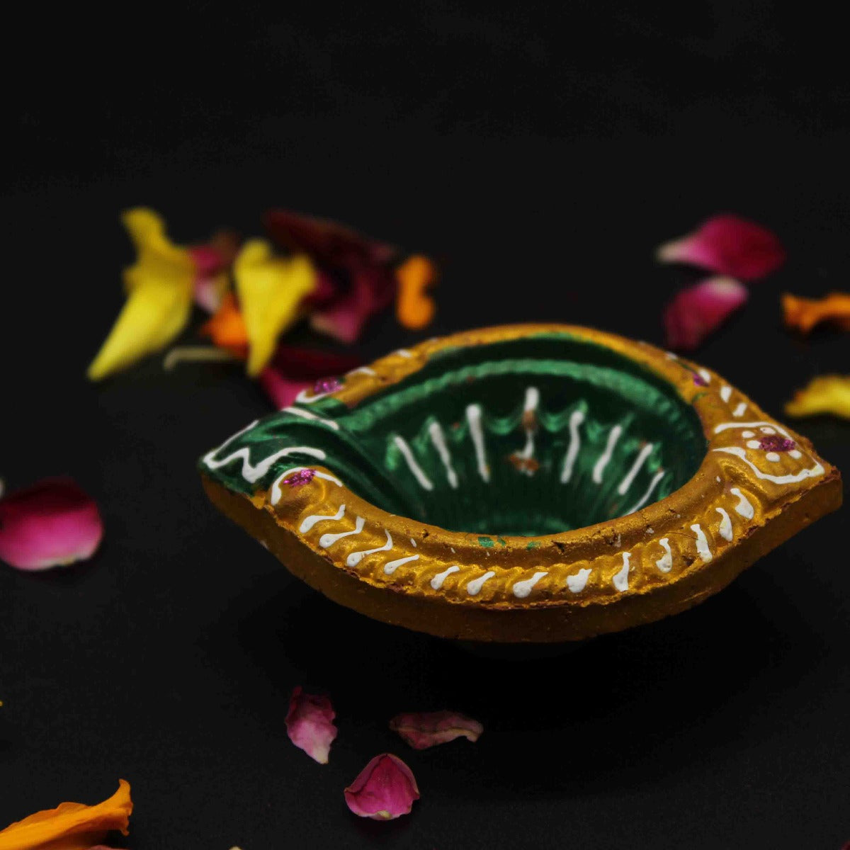 Beautiful Soul Diya For Home/Temple/Pooja Decoration (Set of 4)