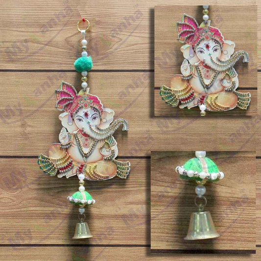 Decorated Lord Ganesh hanging for Wall / Home / Festival Decoration