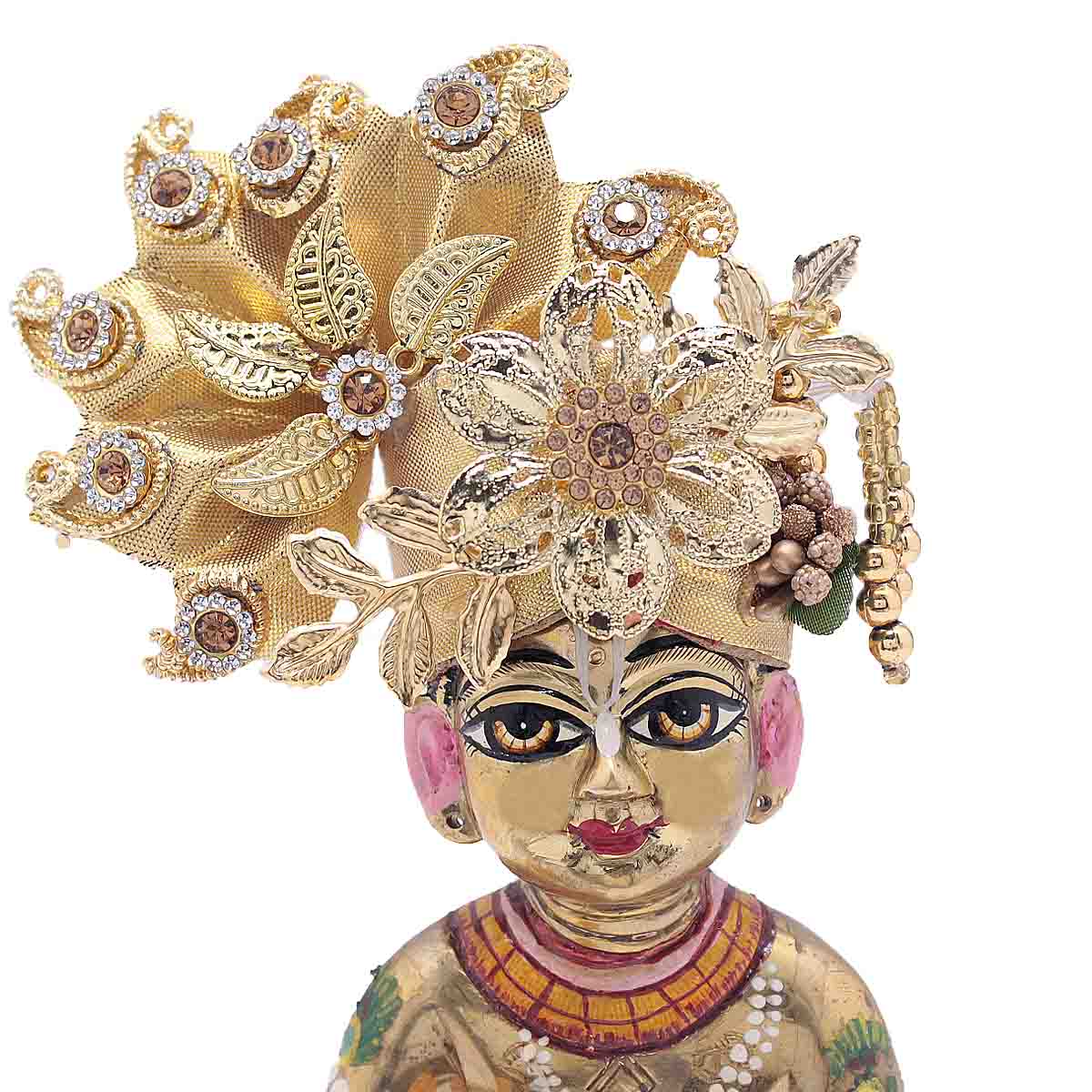 Golden Heavy Mukut for Laddu Gopal Ji