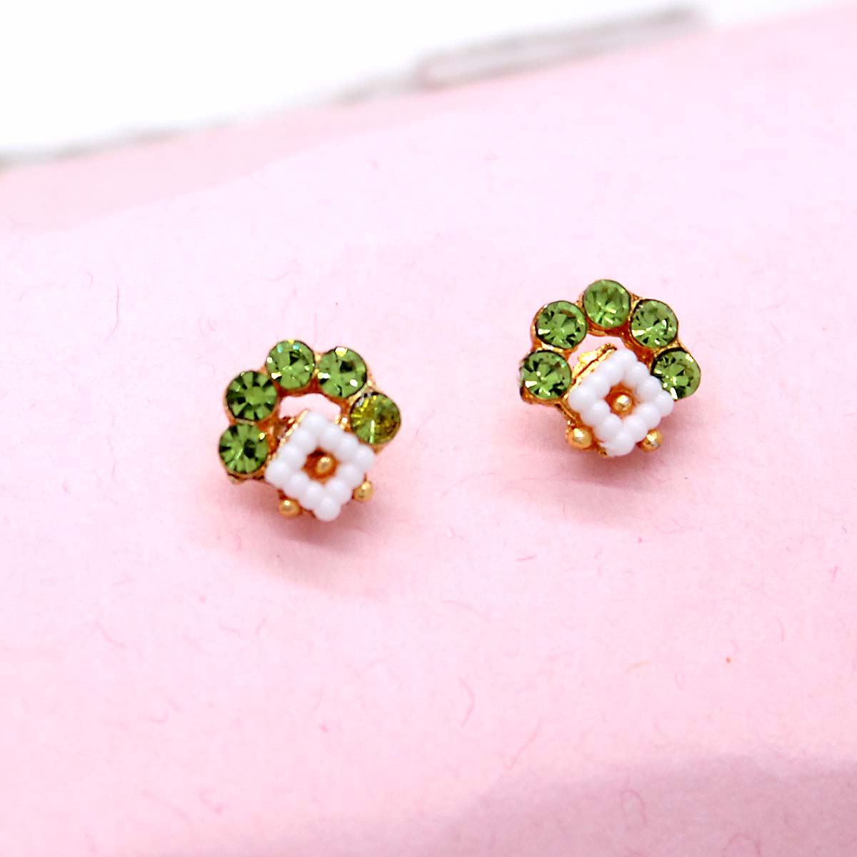 Green Designer Earing/Kundal For Idols 