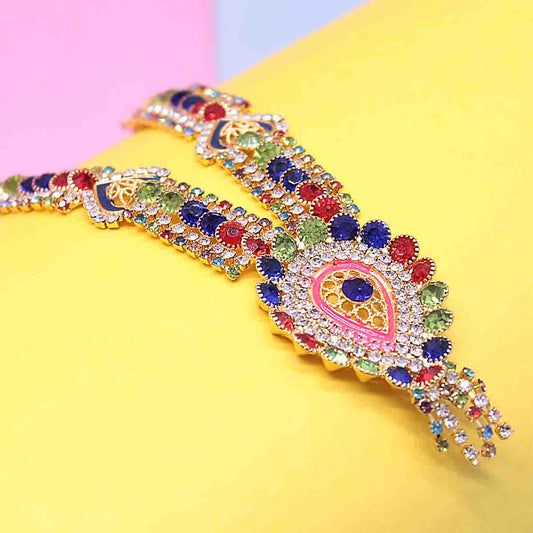 Multicolor Heavy Haar for Idols, Laddu Gopal , Mata Rani