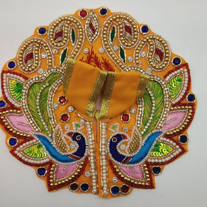Designer Heavy Poshak With Peacock & Embroidery Pearl Work