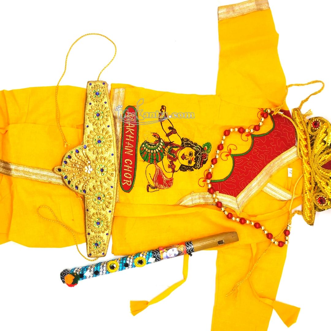 Ladoo Gopal G Green Dress/Kanha Ji/Krishna Ji Dress/Thakur Ji Dress/Bal  Gopal G Dress/Lord Krishna Dress Set for All Festive and Pooja. (9) :  Amazon.in: Home & Kitchen