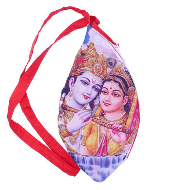 Digitally Printed Gaumukhi Jaap Mala Bags For Jaap & Chanting (Multicolour)