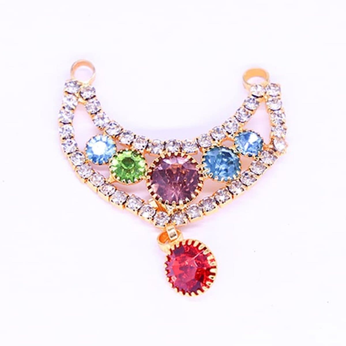 Multicolor stone studded Mala/Hasli for Idols