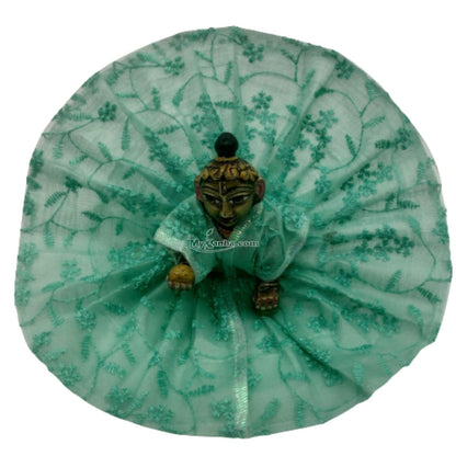 Designer Embroidery Net Dress for laddu gopal