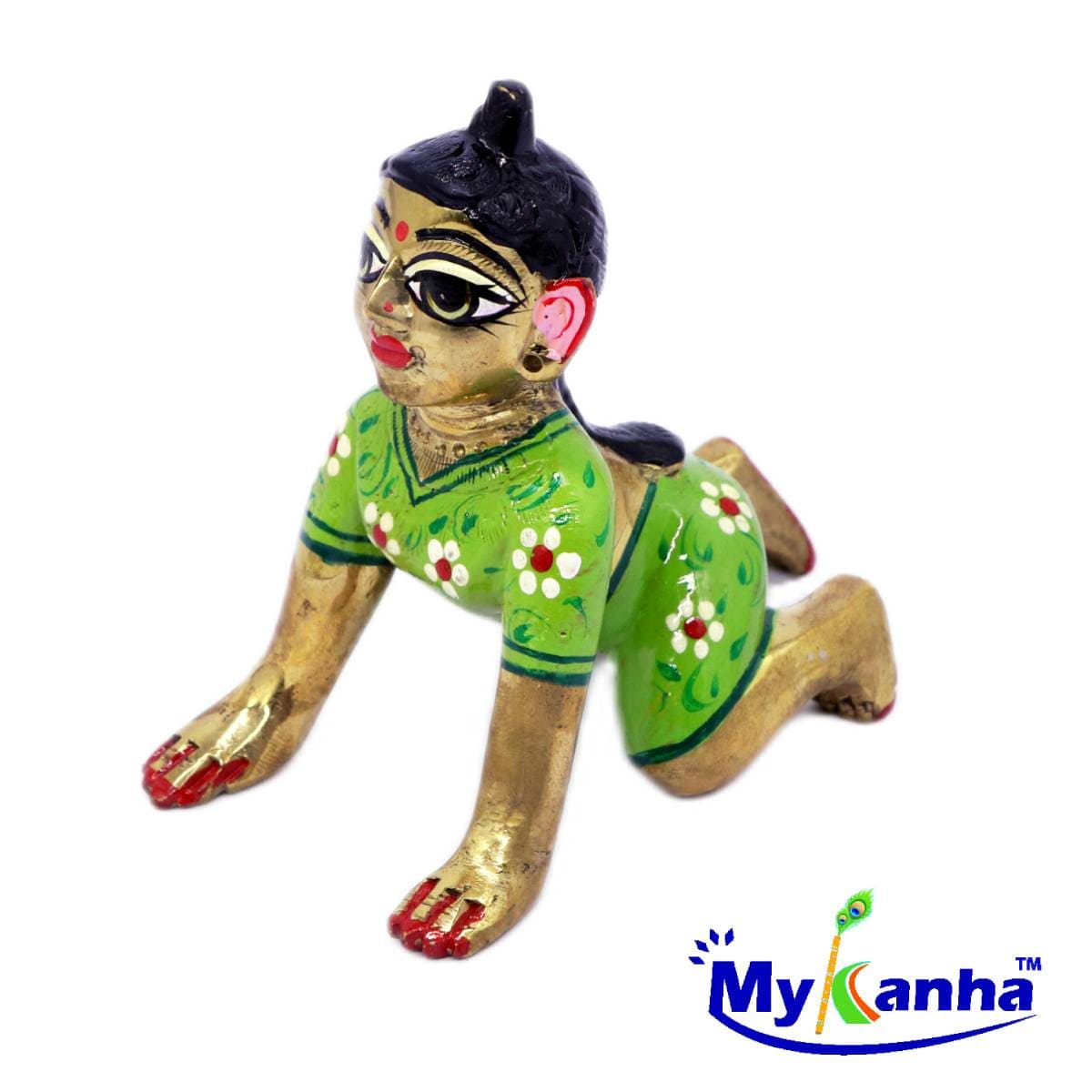 Buy Fine Brass Bal Radha Rani Idol online at MyKanha.com