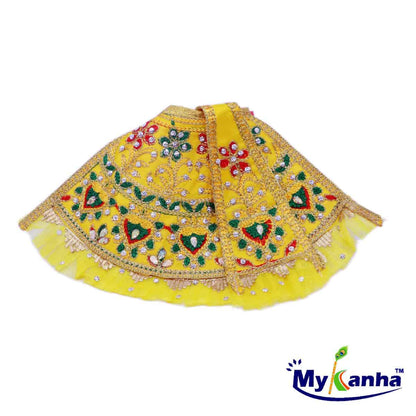 Decorated Lehenga Patka Dress for Mata Rani (multicolor)