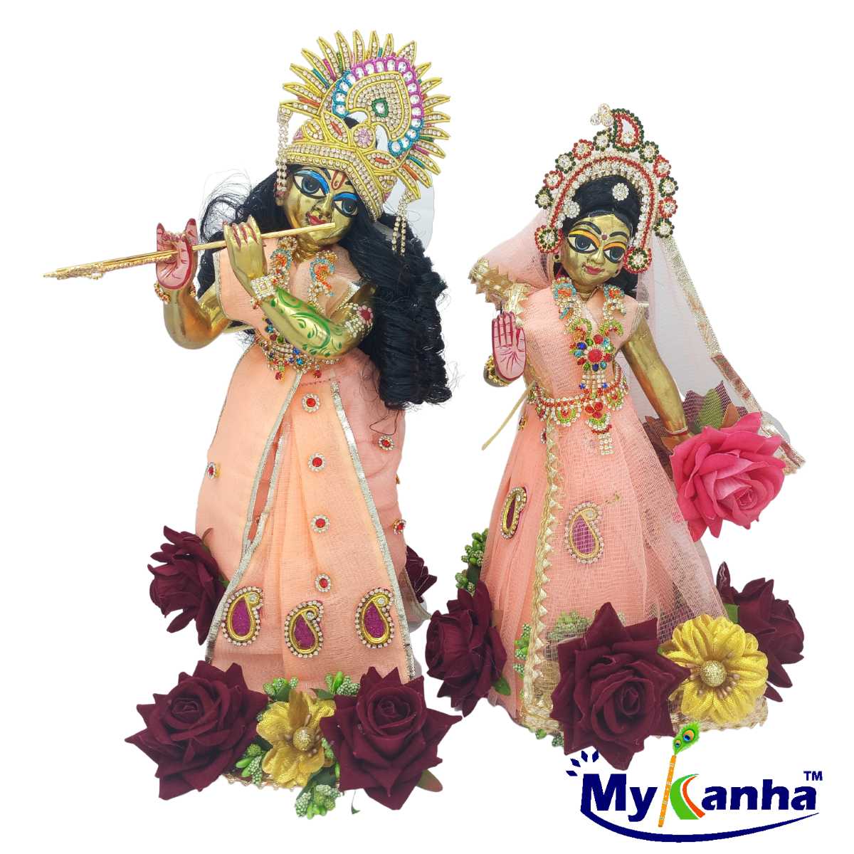Buy Vrindavan shopi Handmade Laddu Gopal ji/Krishna ji Designer Dress/Laddu  Gopal Ji Poshak for Summers 100 to 200gms Idol Statue Online at Low Prices  in India - Amazon.in