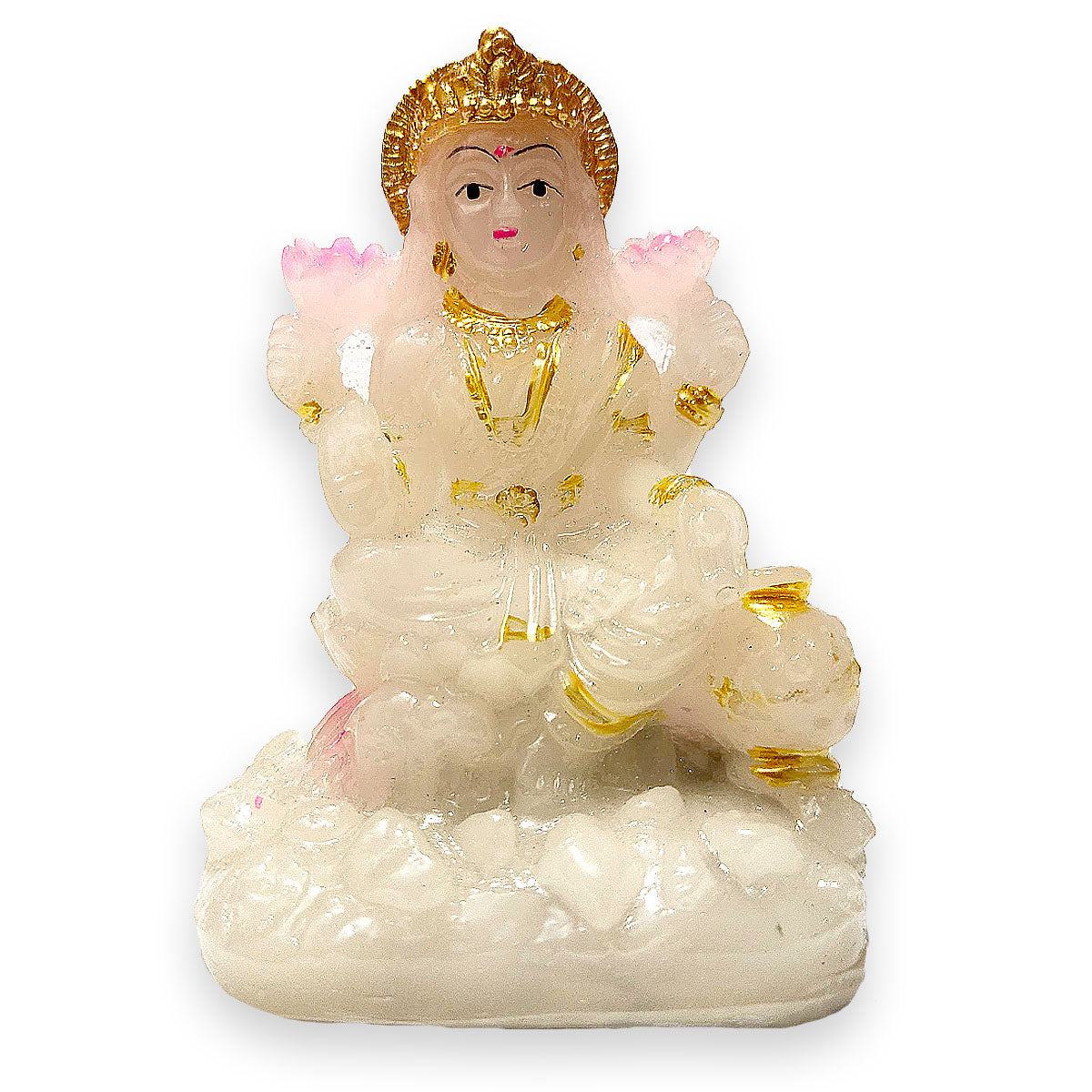 Laxmi Maa White Colour Night Glowing Statue