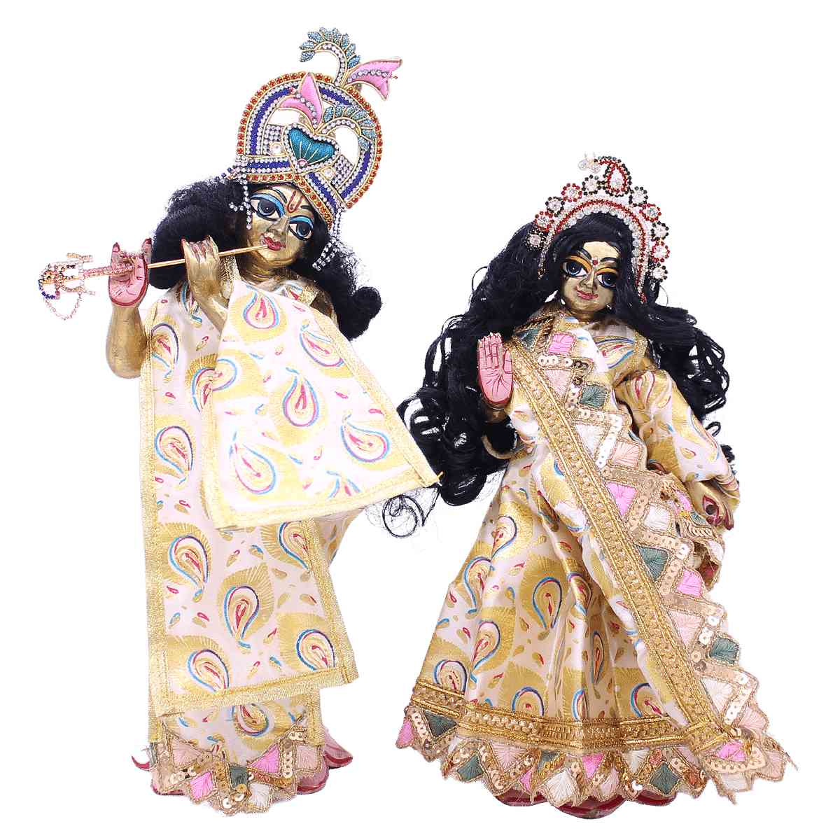 Radhe Krishna Dress, God and Goddess Vastra, Altar Clothes buy online