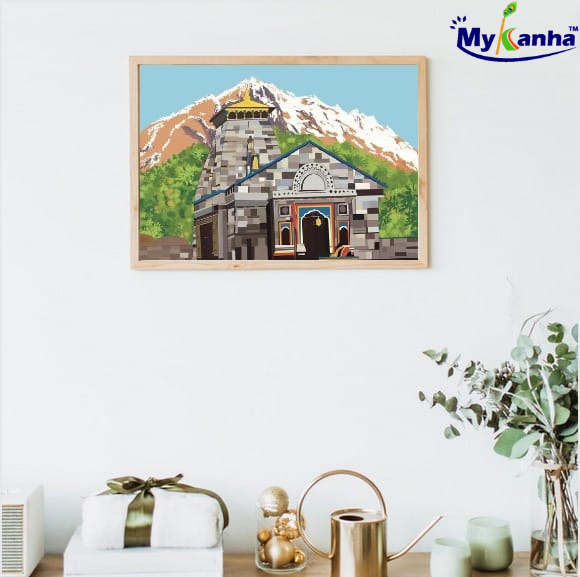 Kedarnath Framed Wall Scenery For Home Decoration