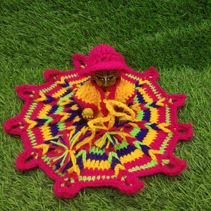 Multicolor woollen dress for Bal Gopal