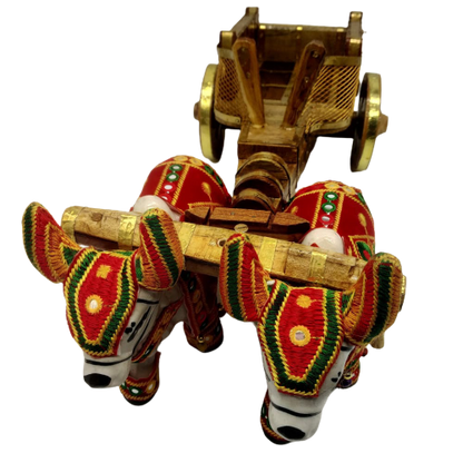 Lord Krishna wooden Chariot / Bull Cart / Rath