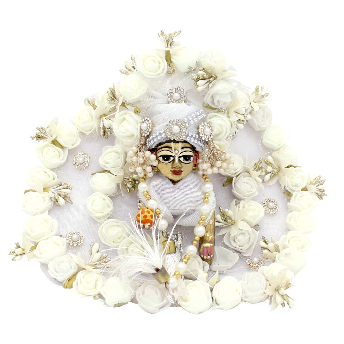 Sharad purnima special white laddu gopal dress