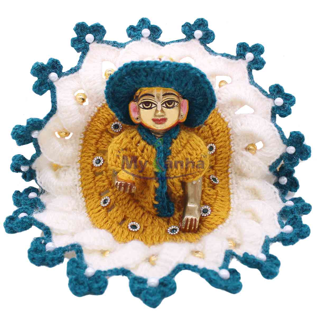 thakur ji ki winter dress Laddu Gopal Woolen Dress/ Soft Poshak and Topi/Cap for Winter Season