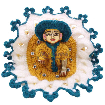 Beads & Stone decorated Winter Dress for Laddu Gopal Ji 