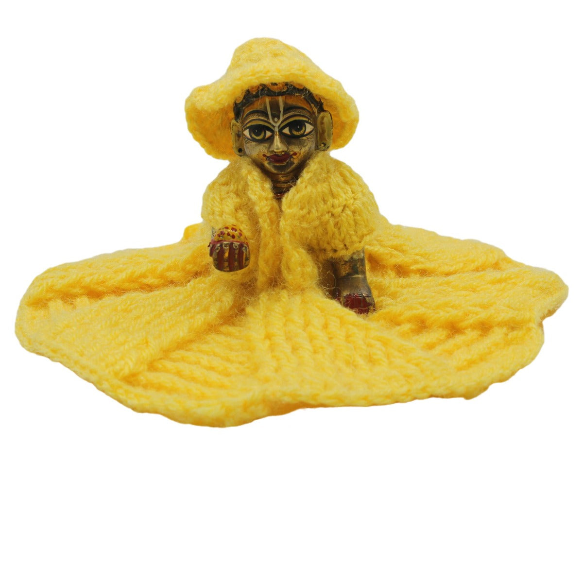Beautiful Woollen Yellow Dress For Laddu Gopal