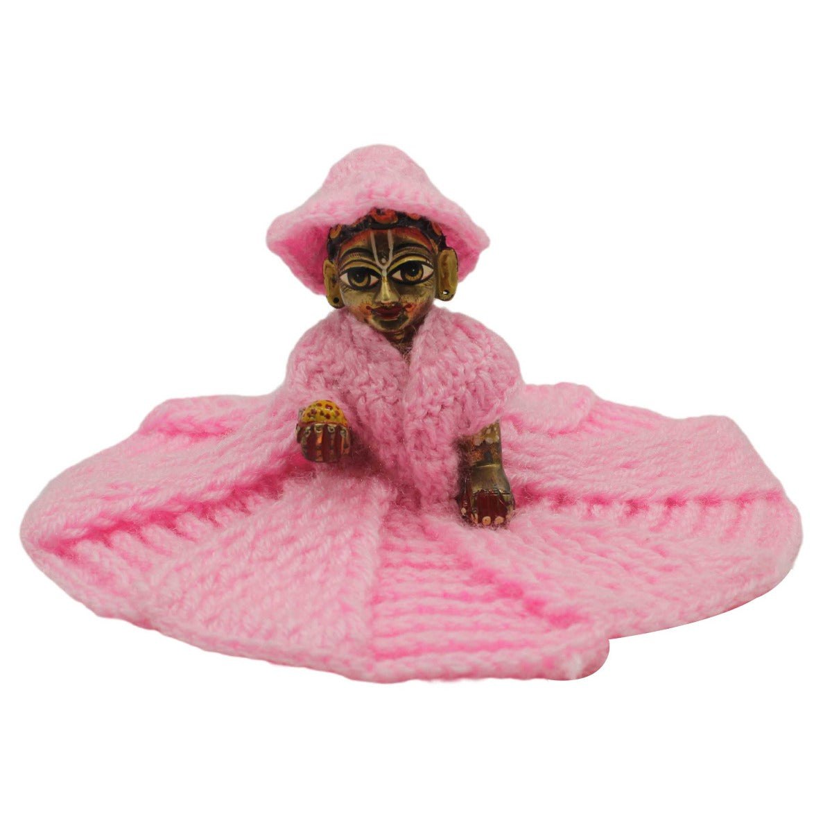 Beautiful Woollen Pink Dress For Laddu Gopal