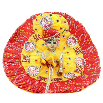 Lord Ganesha and Satiya decorated Laddu Gopal Dress